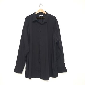 Fahizo Mens Dress Shirt Size 4XL 20/20 1/2 36-37 Black